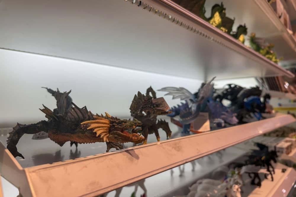 An image of some of the fantasy figurines sold.