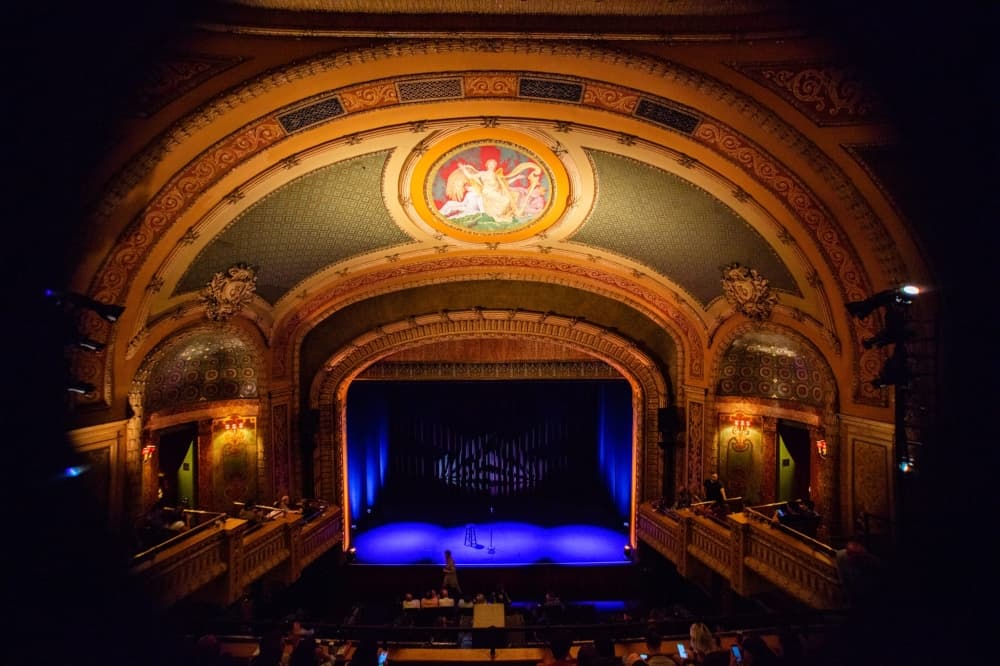 An image of the stage from the balcony.