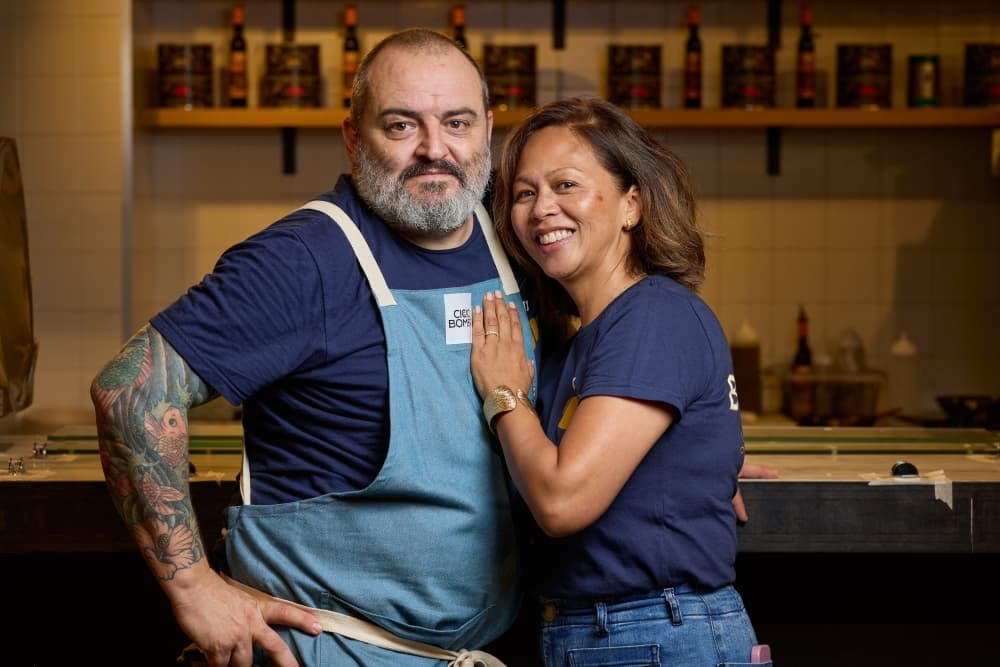 An image of the chef at the restaurant.