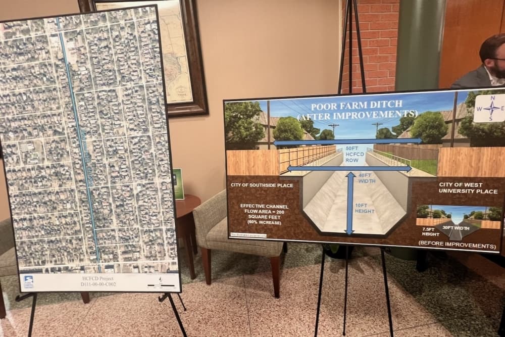 Harris County Flood Control project at Poor Farm Ditch targets 2030 completion