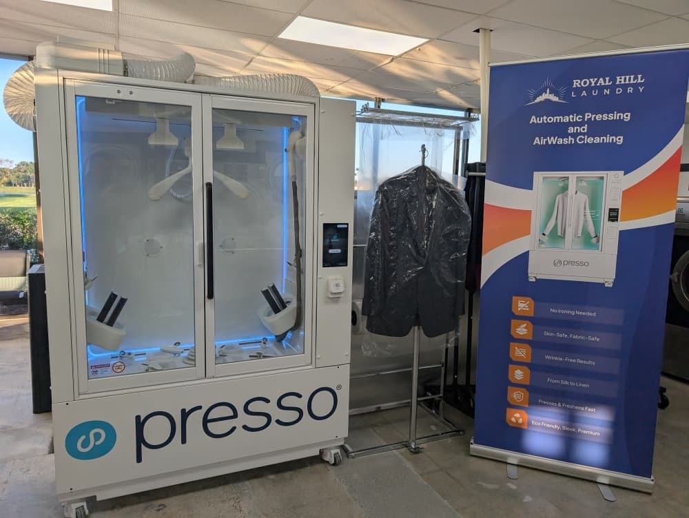 Inside Royal Hill Laundry’s clean and welcoming Houston laundromat featuring large-capacity washers, family-friendly spaces, and advanced laundry technology designed to make laundry day faster and easier.