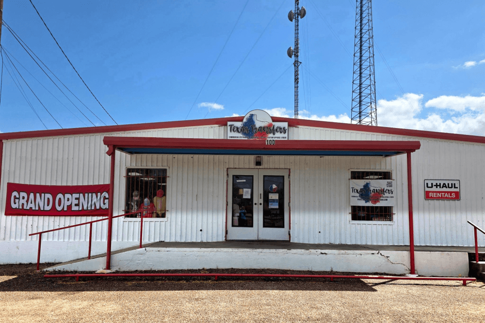 Texas Transfers new store exterior