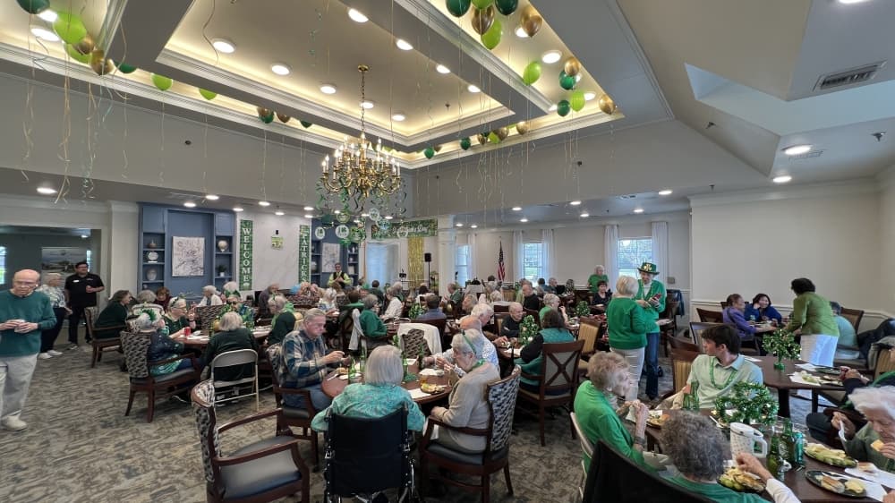 residents in ballroom
