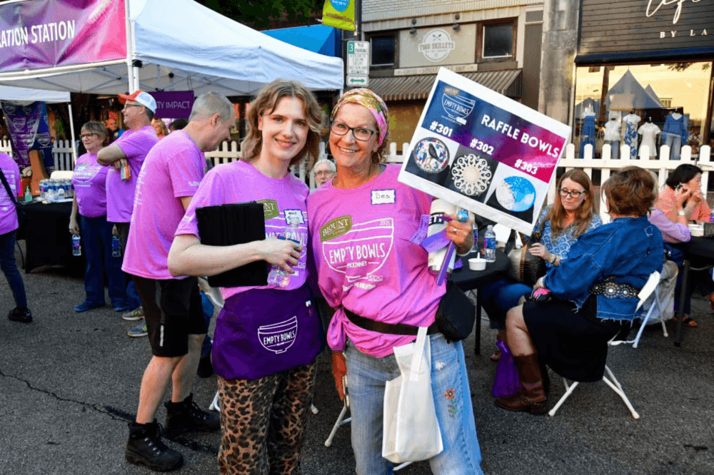 volunteers smiling