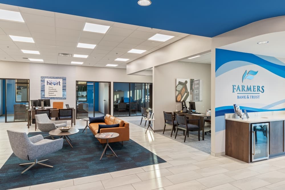 Farmers Bank & Trust interior
