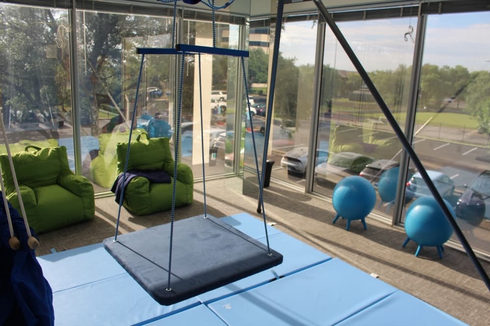 The sensory room at the Center for Child Protection