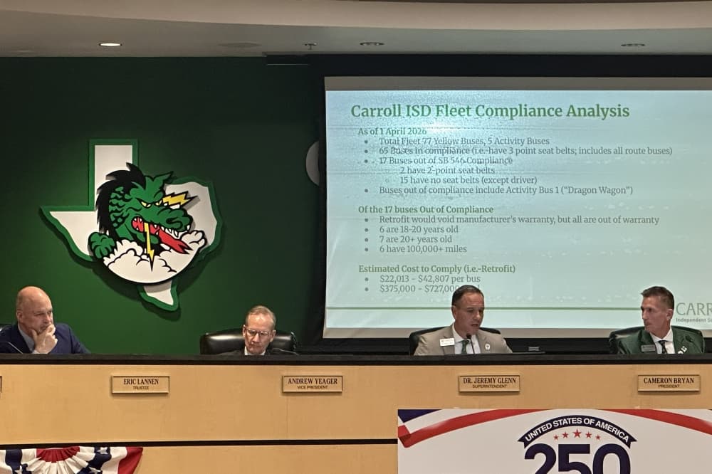 Carroll ISD board of trustees consider removing phone ban on buses