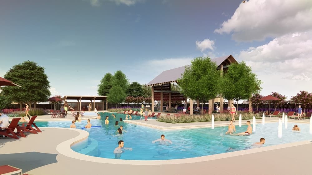 Ridgeline pool rendering