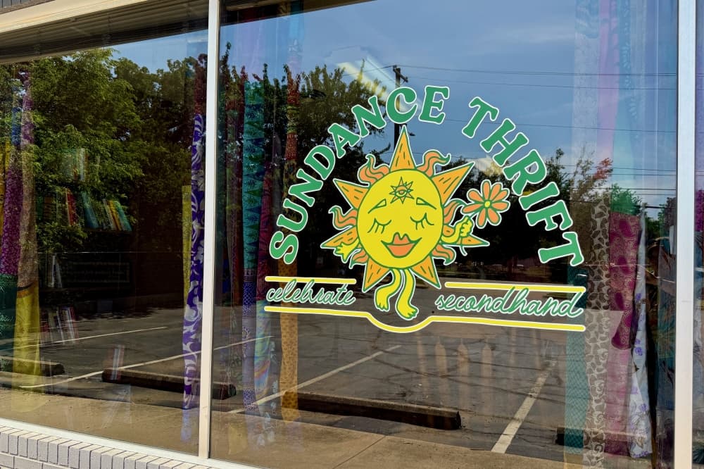 Sundance Thrift offers secondhand clothing, home goods