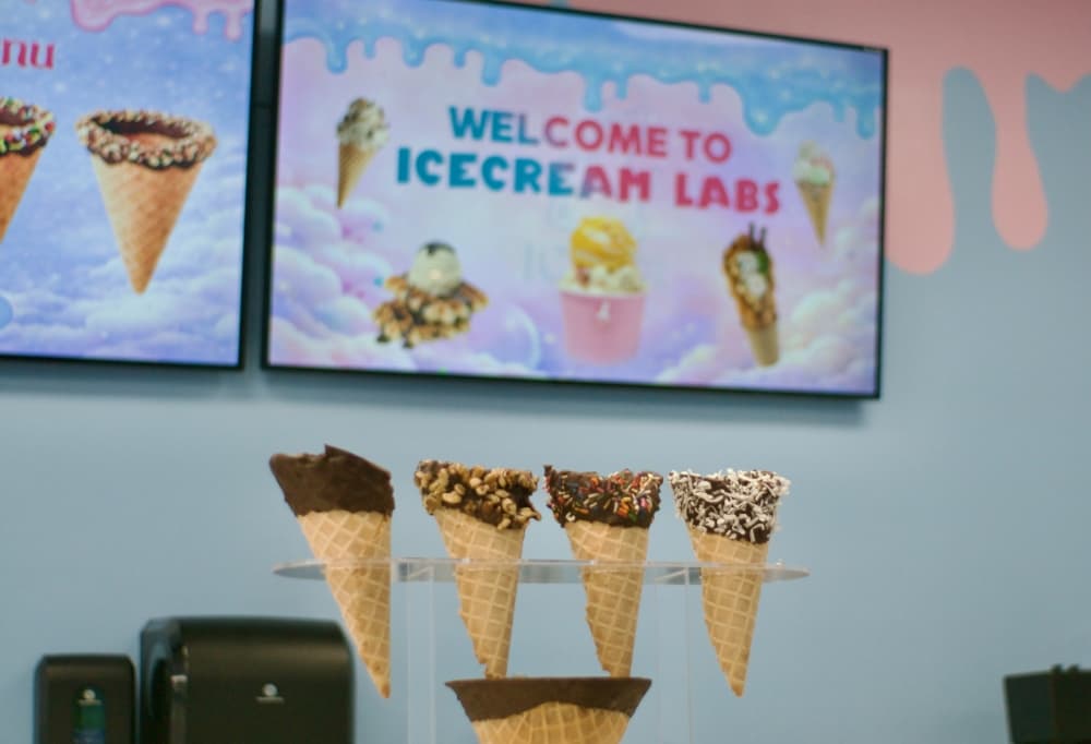 Ice Cream Labs offers scoops, cones in Denton