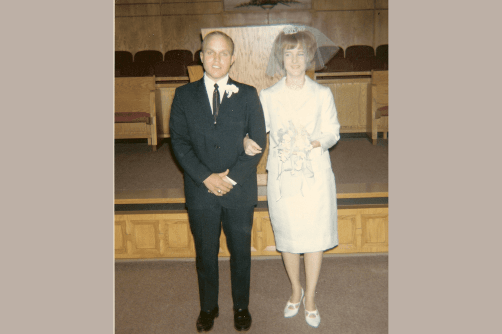 Linda and Eddie Cone's wedding picture