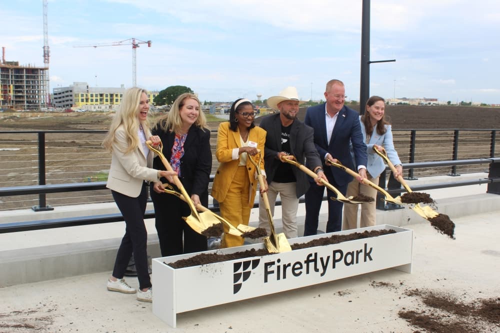 City leaders, community members celebrate construction progress at Frisco's Firefly Park
