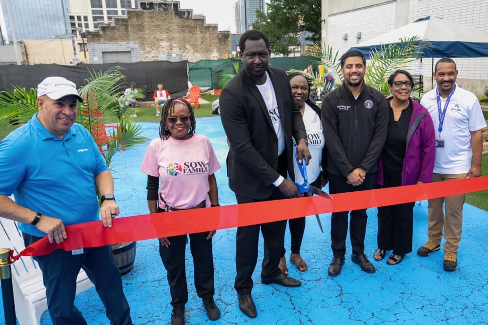 Downtown Austin homeless resource hub reopens, backed by nonprofit and private support