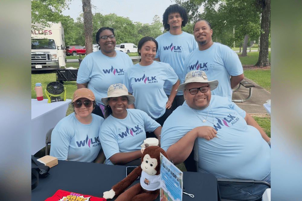 Allies in Hope staff provide HIV prevention education, testing resources and community health information at a Houston outreach event.
