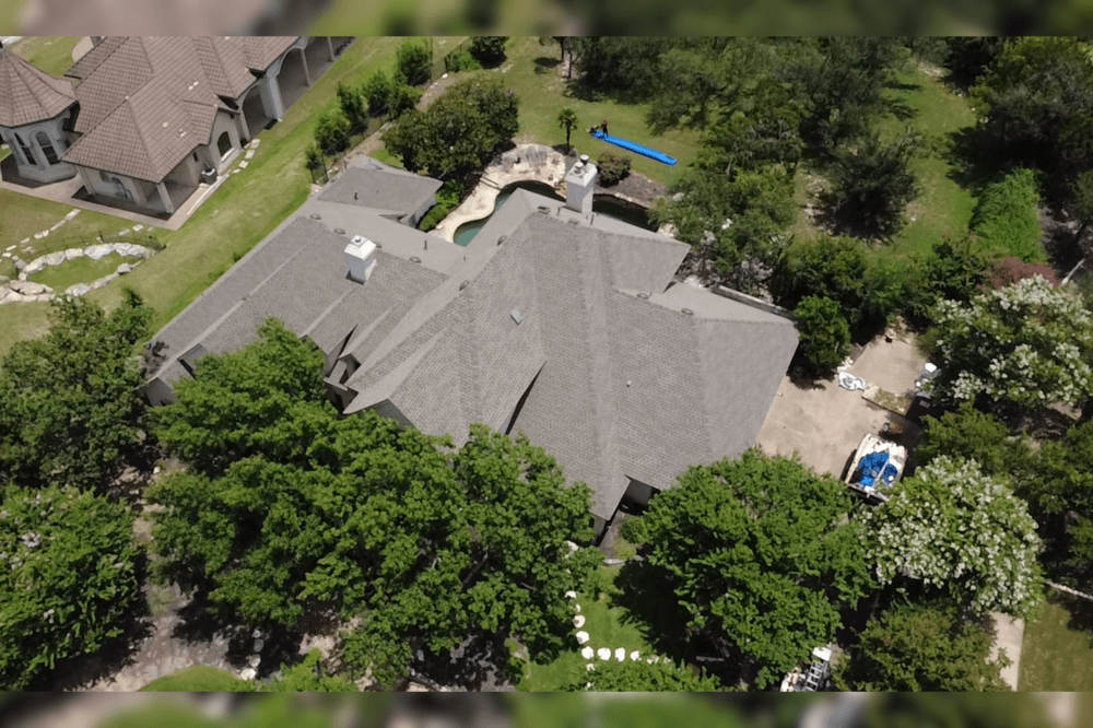 roof drone photo