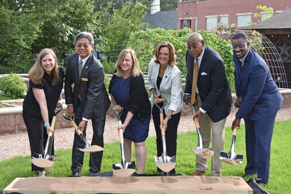 West U officials celebrate groundbreaking on Poor Farm Ditch reconstruction project