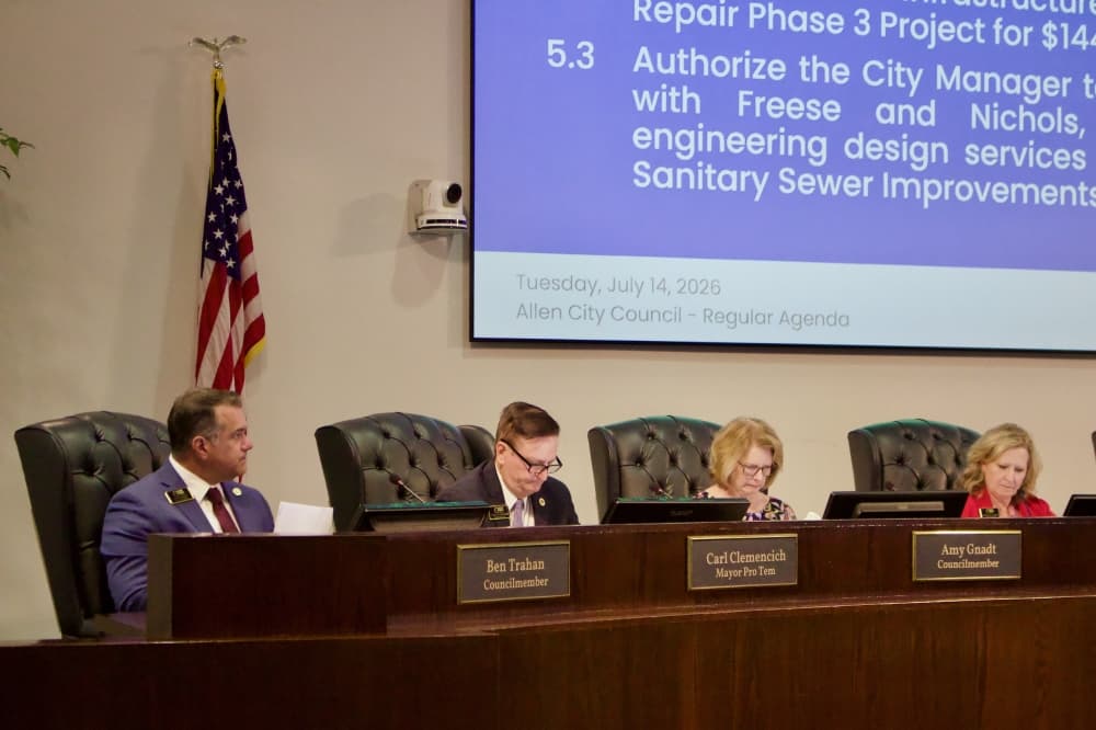 Allen officials allot $659K for water and sanitary sewer improvements