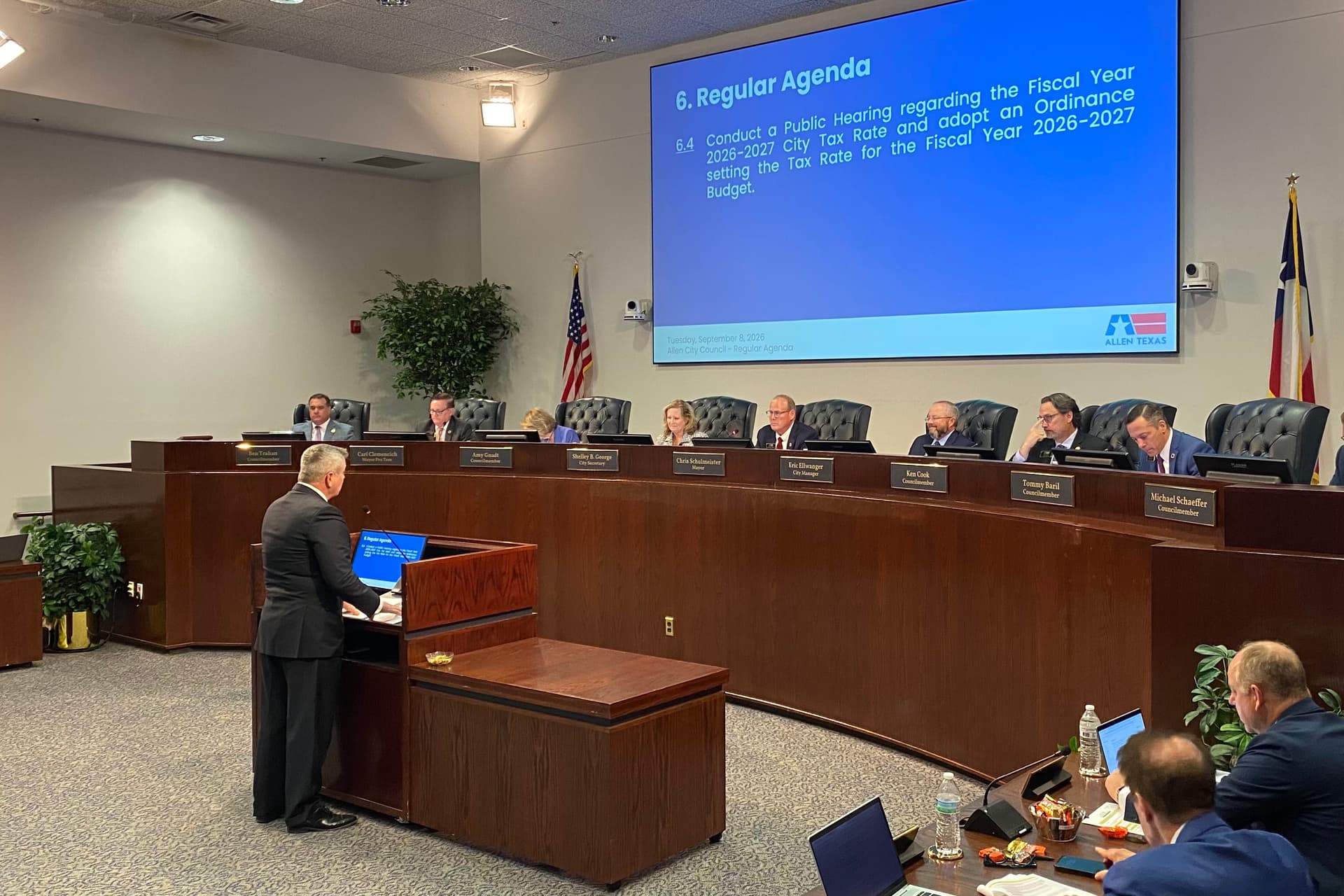 Allen officials decrease tax rate, adopt $380M FY 2026-27 budget