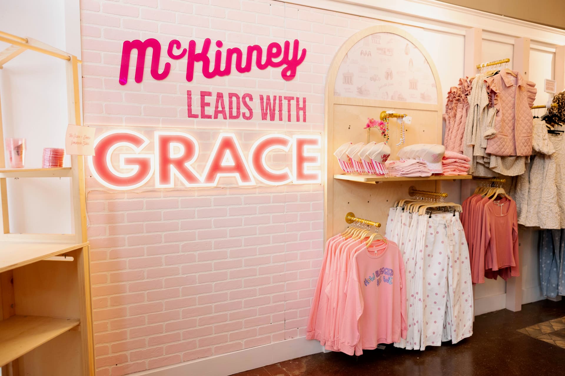 Grace+Emma boutique sells clothing in downtown McKinney