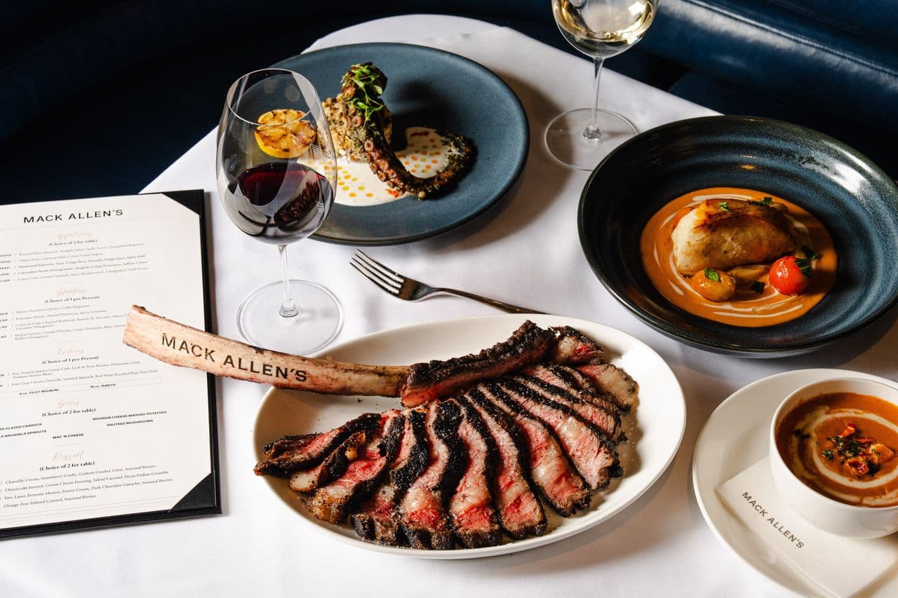 Prime steaks meets 1-000-bottle wine selection at newly debuted Mack Allen’s