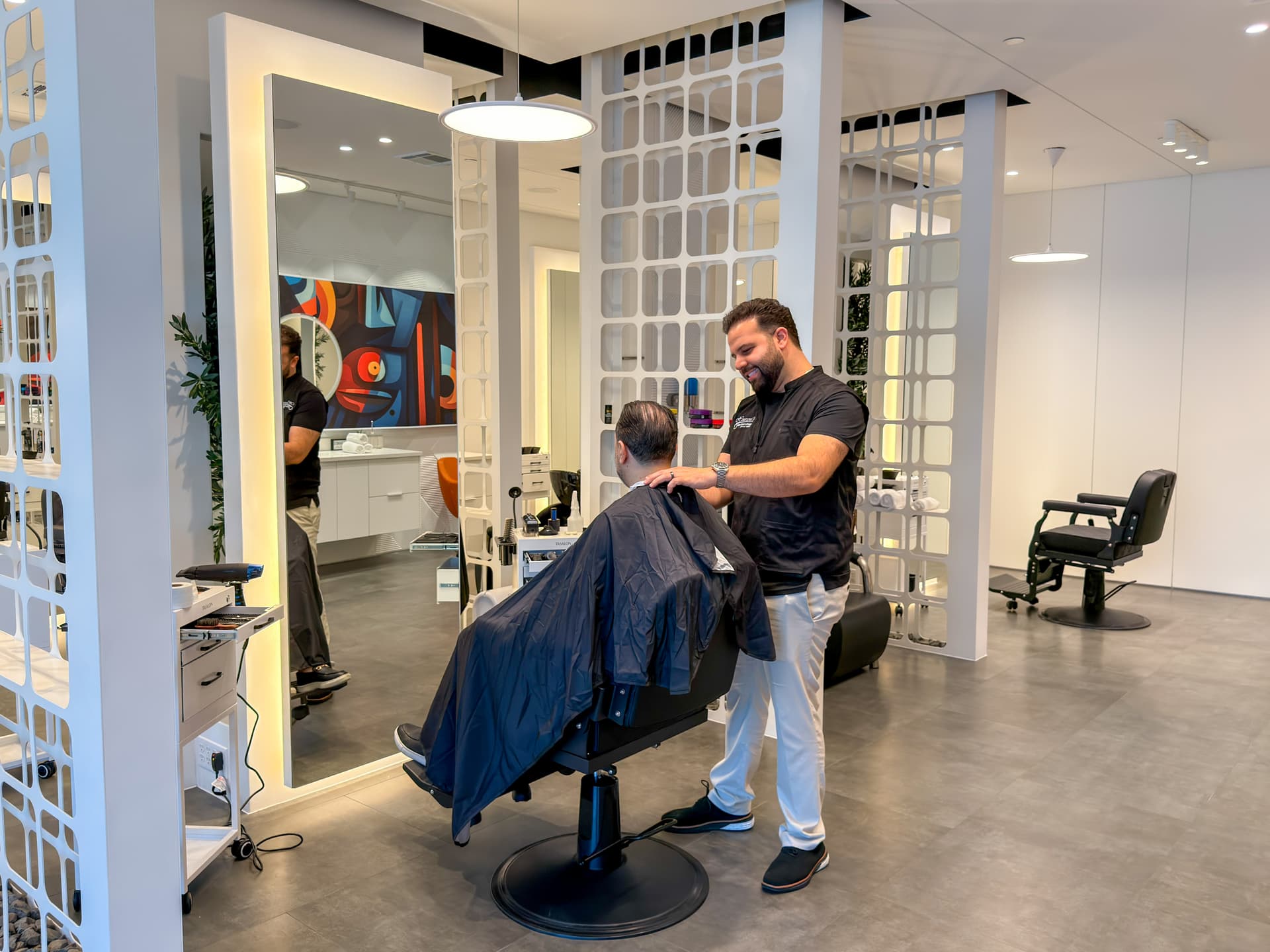 Hourani's Barbershop opens at Grogan's Mill Village Center in The Woodlands