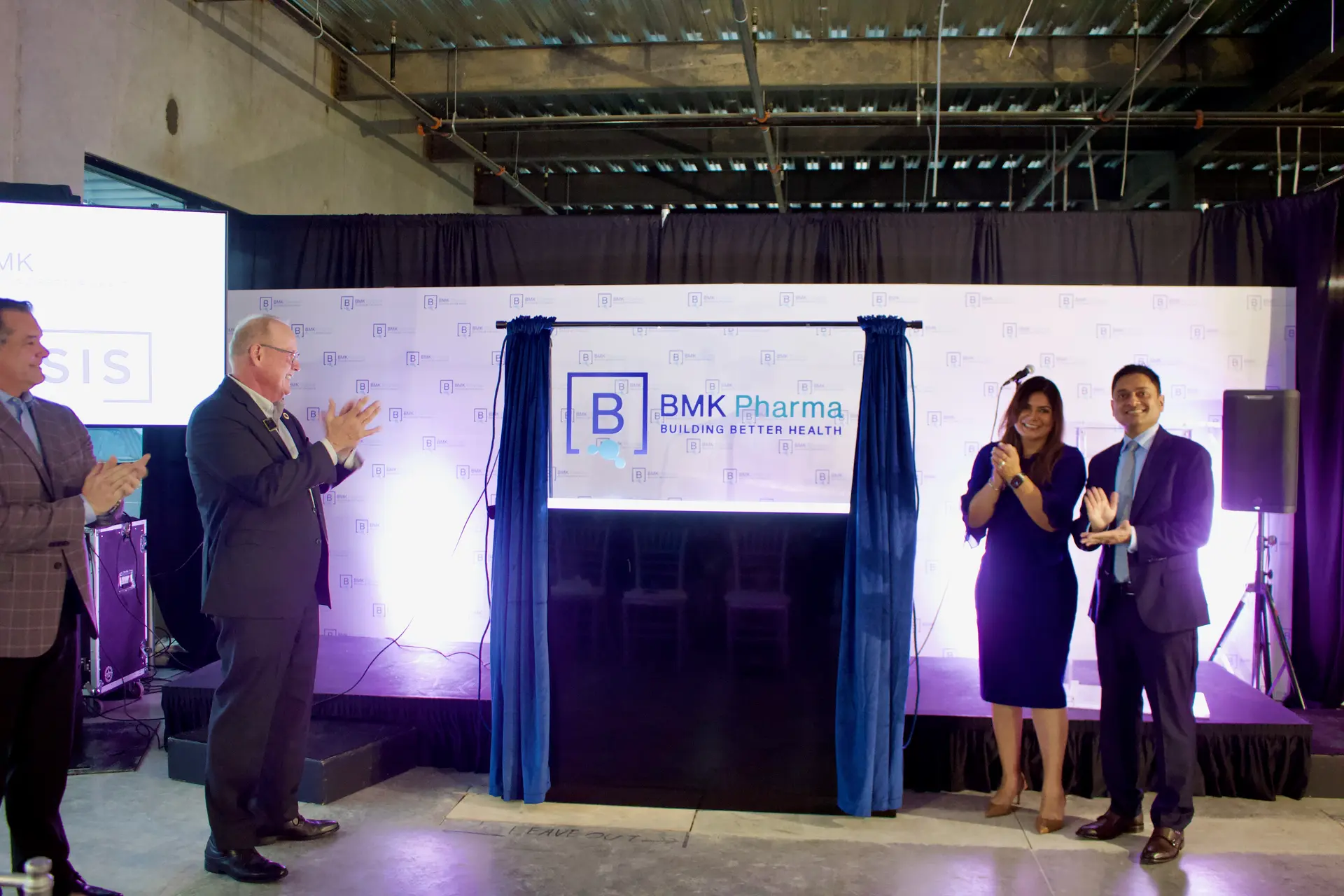 BMK Pharma hosts sign reveal, starts construction on 50,000-square-foot Allen facility