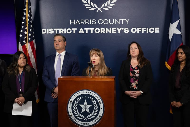 Harris County Attorney, District Attorney announce protective order team for domestic violence survivors