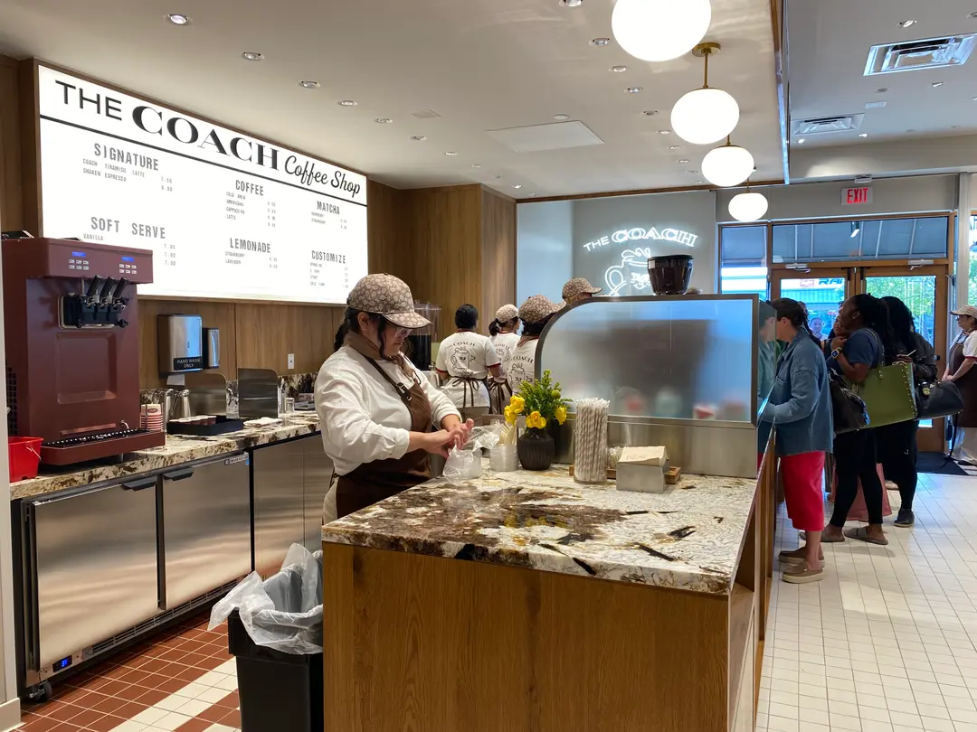 the inside of a coffee shop