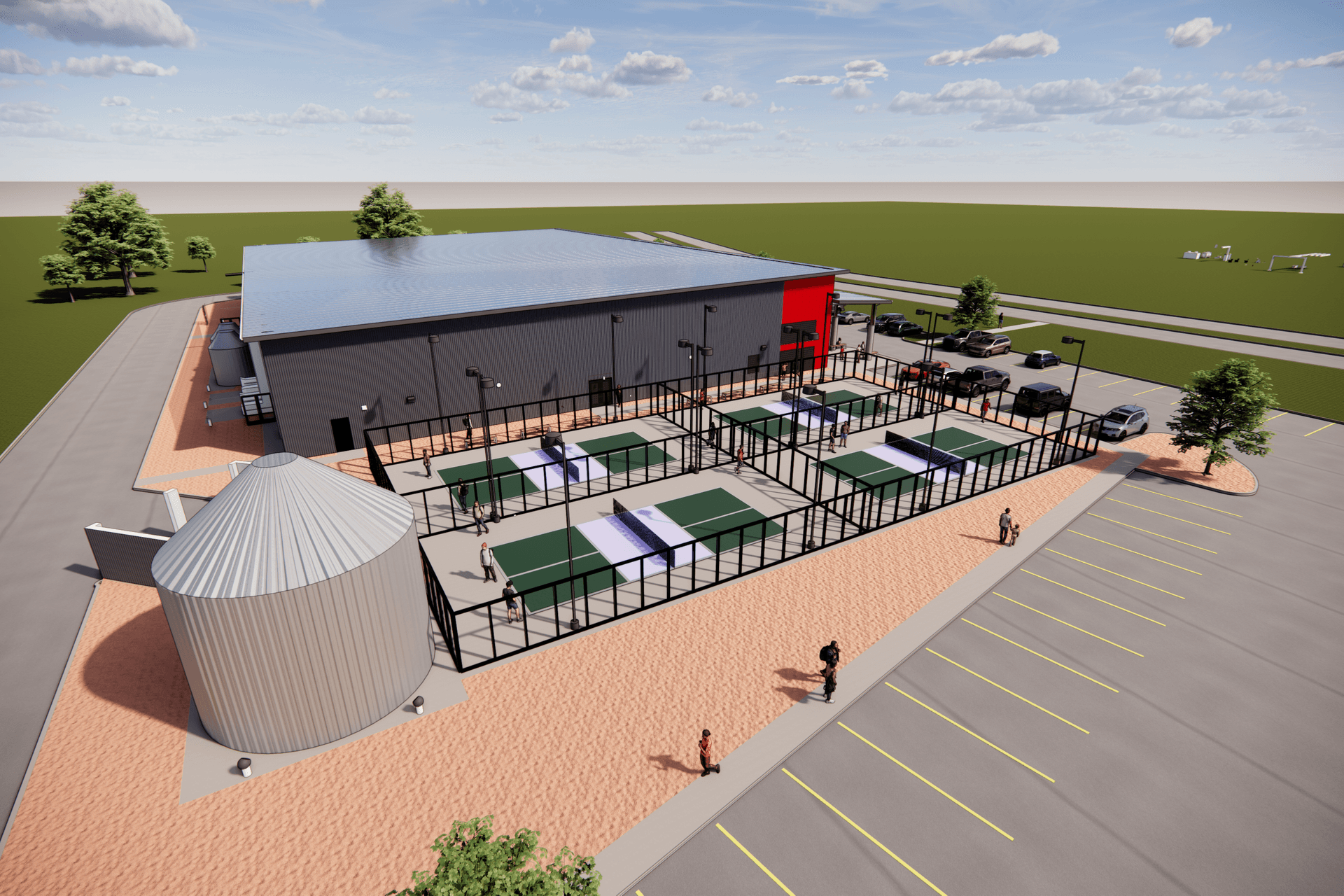 Pickleball Grove breaks ground on first 4 outdoor pickleball courts in Spicewood