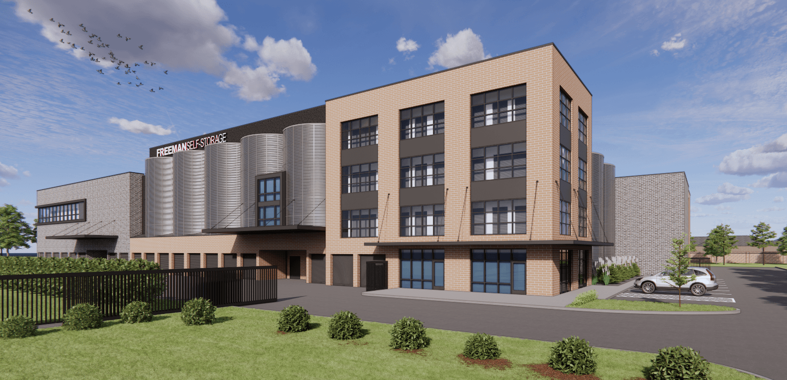 Freeman Self Storage now under construction in Elyson