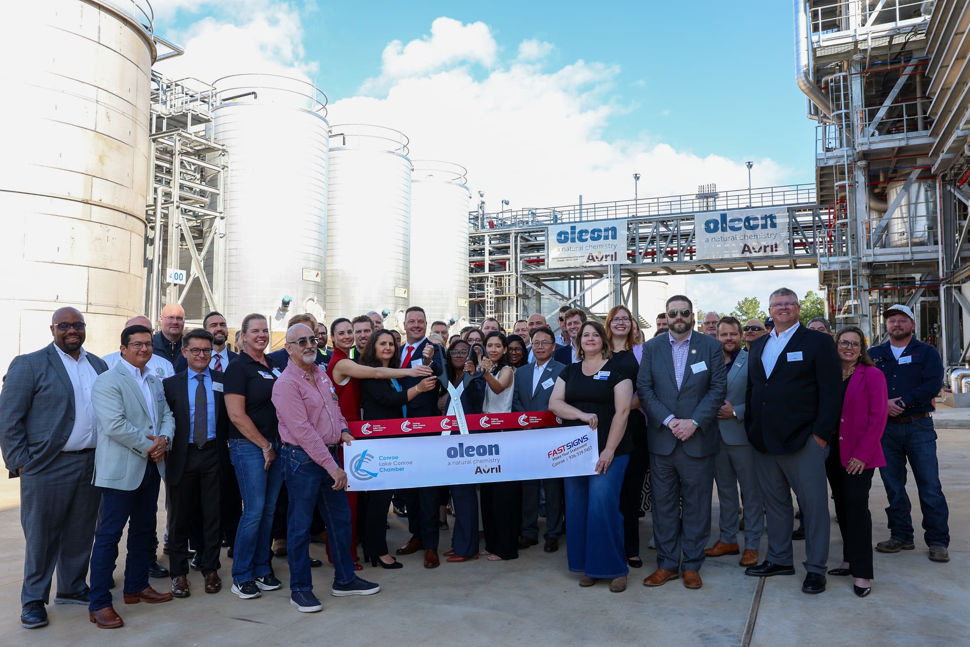 Oleon celebrates completion of new facility in Conroe