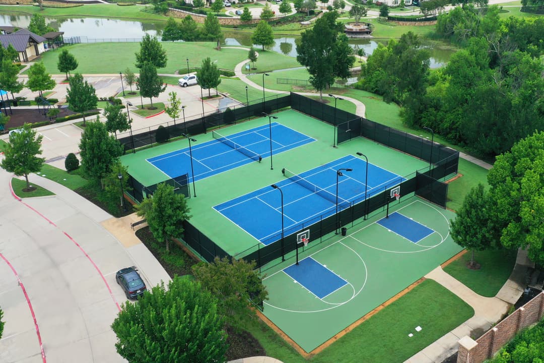 pickleball and basketball courts