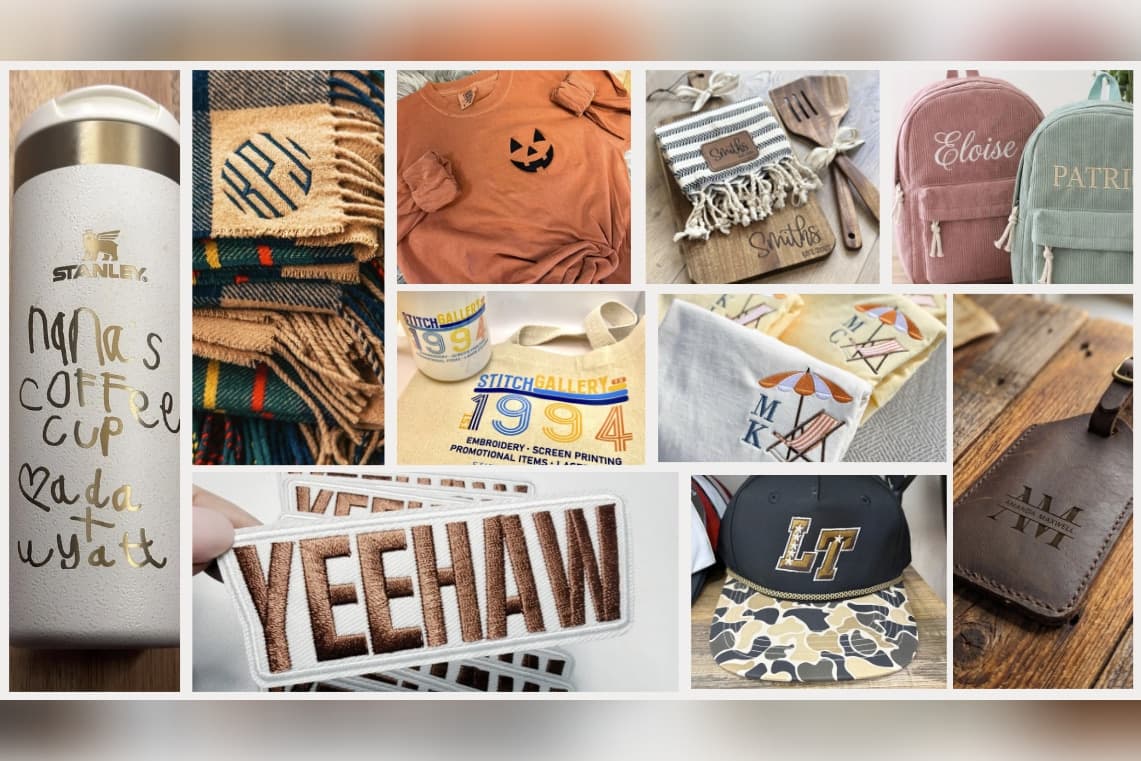 Stitch Gallery Texas offers personalized embroidery, custom apparel and promotional products to Lakeway
