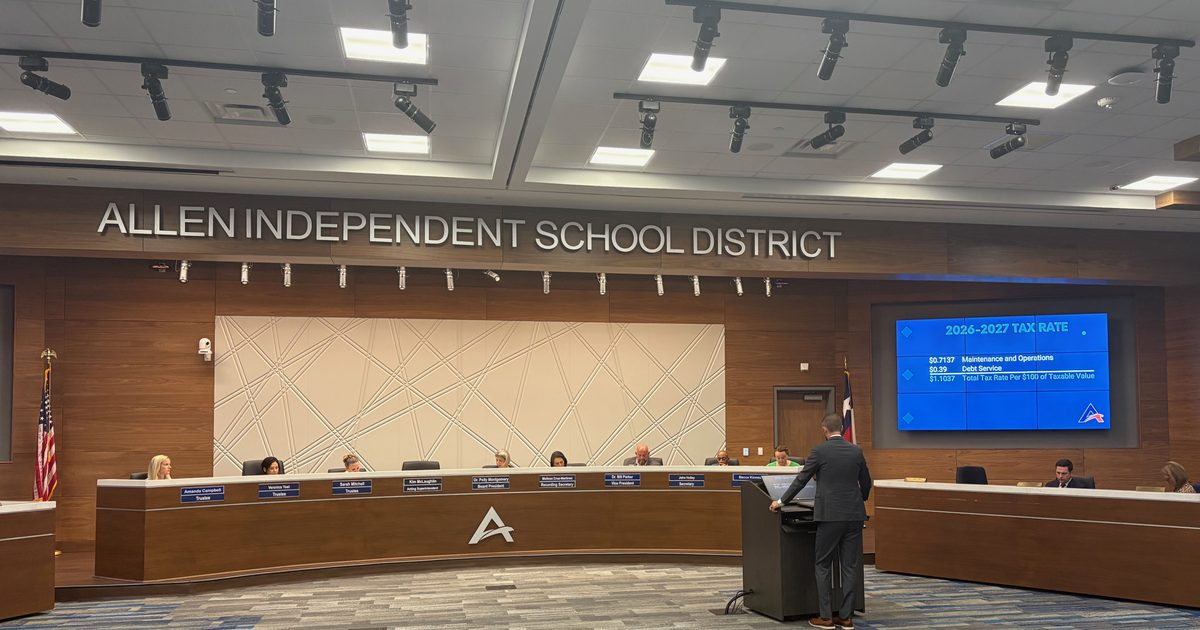 Allen ISD officials approve 2-cent decrease for 2026-27 property tax rate