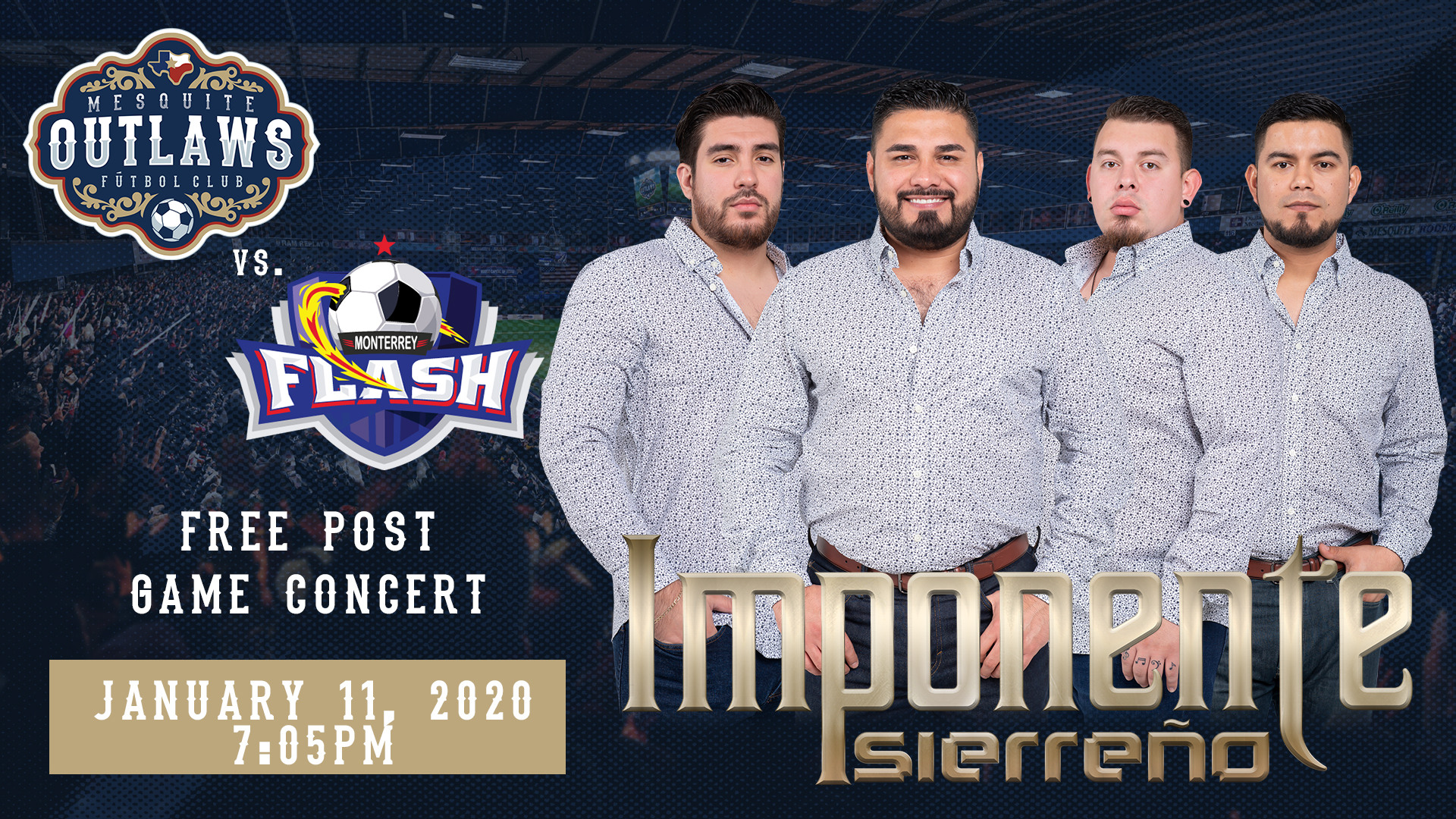 Mesquite Outlaws Game with Post-Game Concert