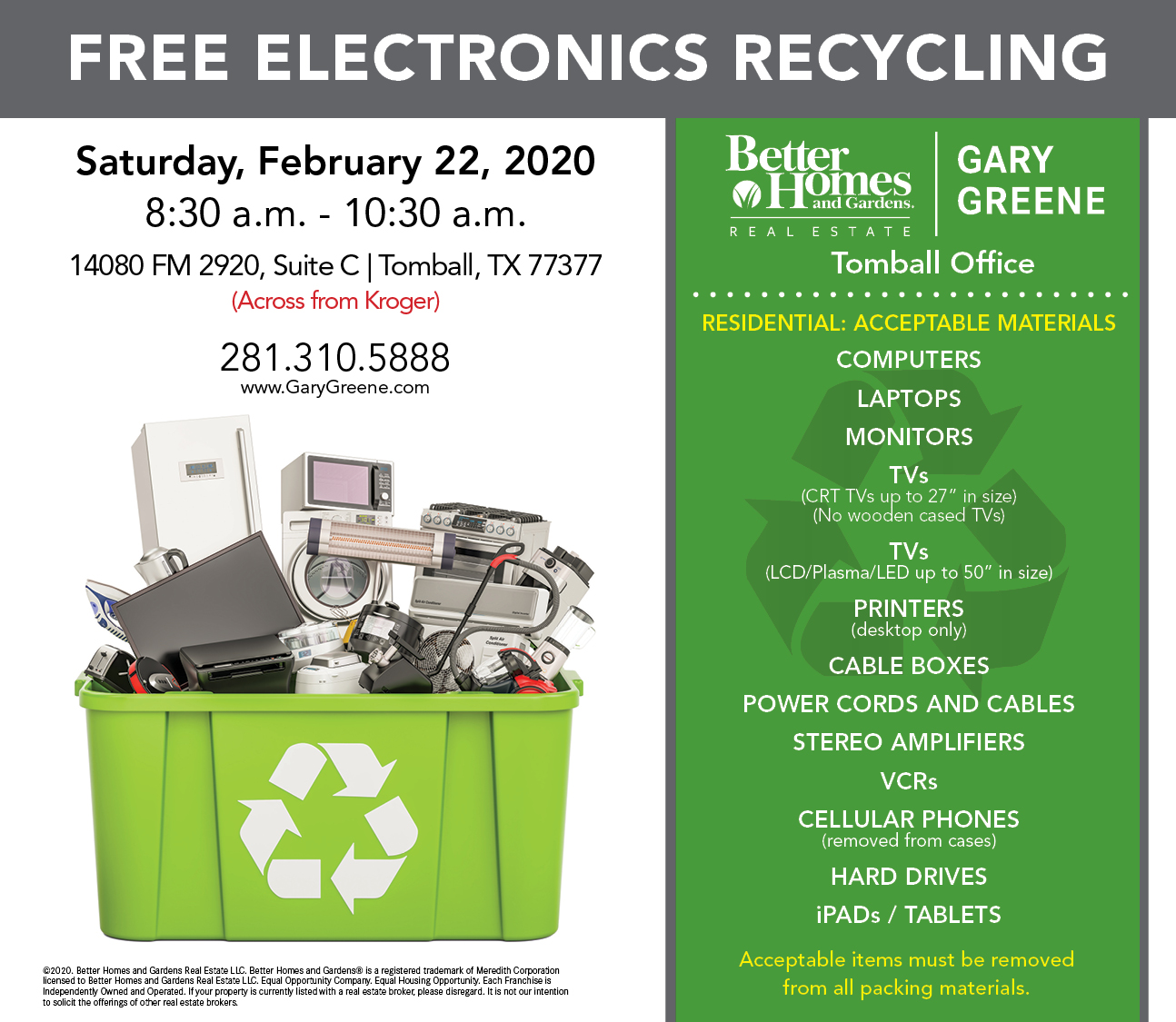 Free Electronics Recycling