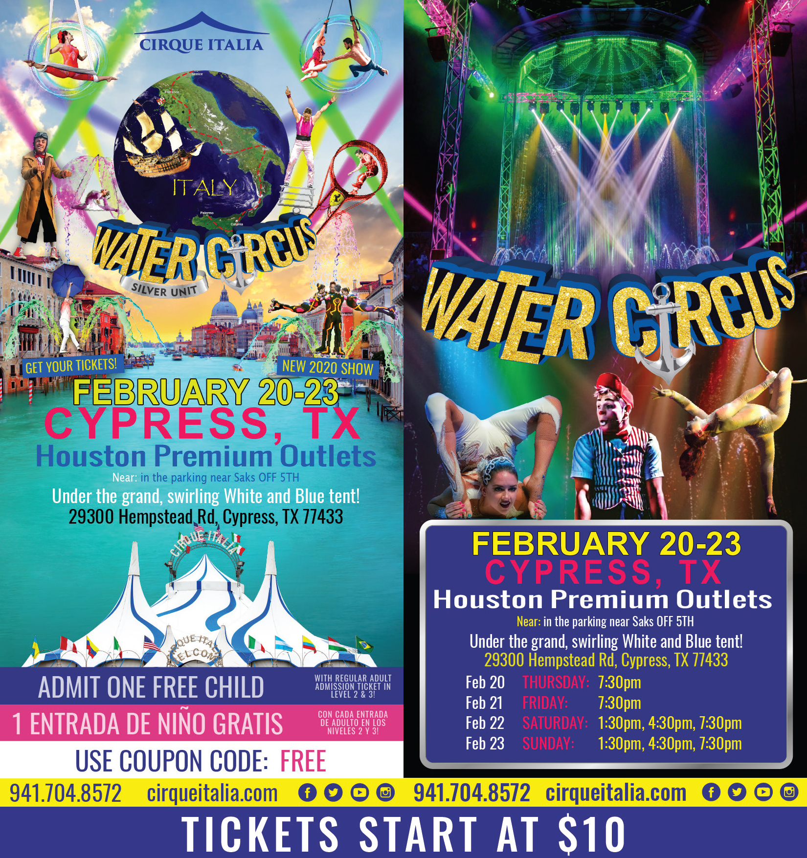 CIRQUE ITALIA 1st WATER CIRCUS: SILVER UNIT