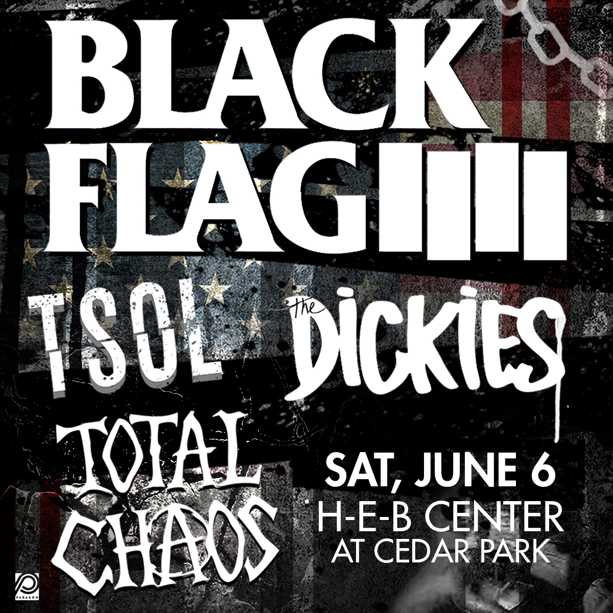 Black Flag with T.S.O.L., The Dickies, & Total Chaos