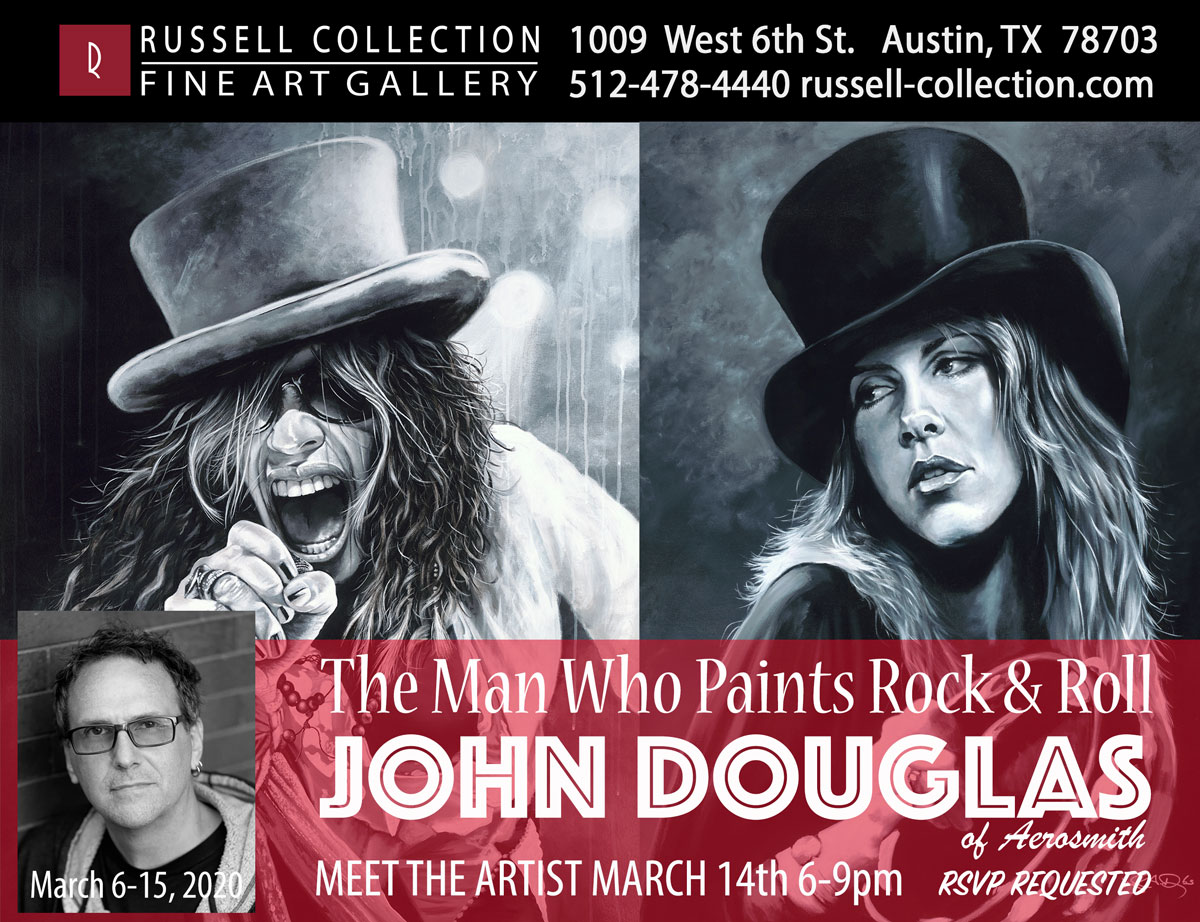 World-Renowned Drummer and Rock & Roll Fine Artist John Douglas to Exhibit New Collection in Austin