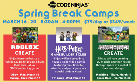 Spring Break Stem Camps Community Impact Newspaper - roblox build an obby codes 2020