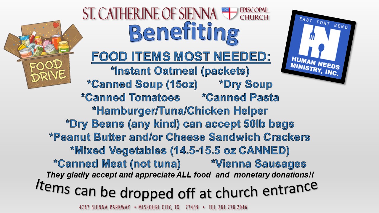 Community Food Drive Benefiting East Fort Bend Human Needs