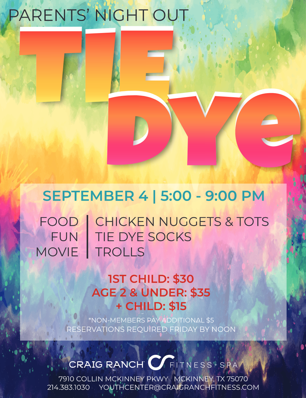 Parents' Night Out: Tie Dye