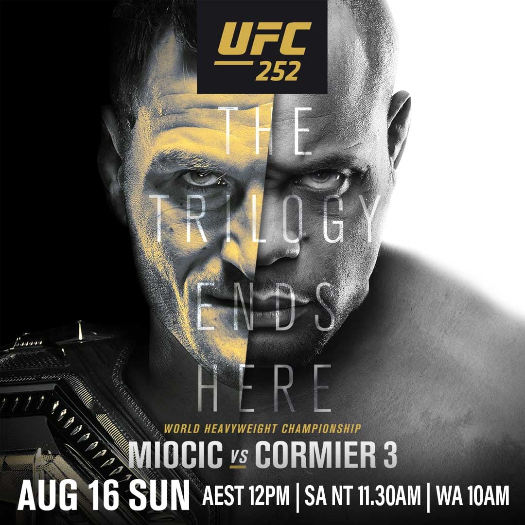 WATCH UFC 252 LIVE STREAM: Miocic vs Cormier LIVE FREE