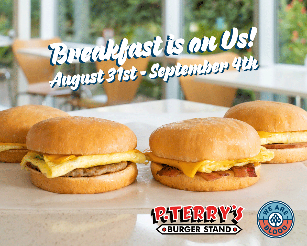 We Are Blood’s September Promotions: P. Terry’s New Egg Burger, We Are Blood Cap and Blood Type Wristband
