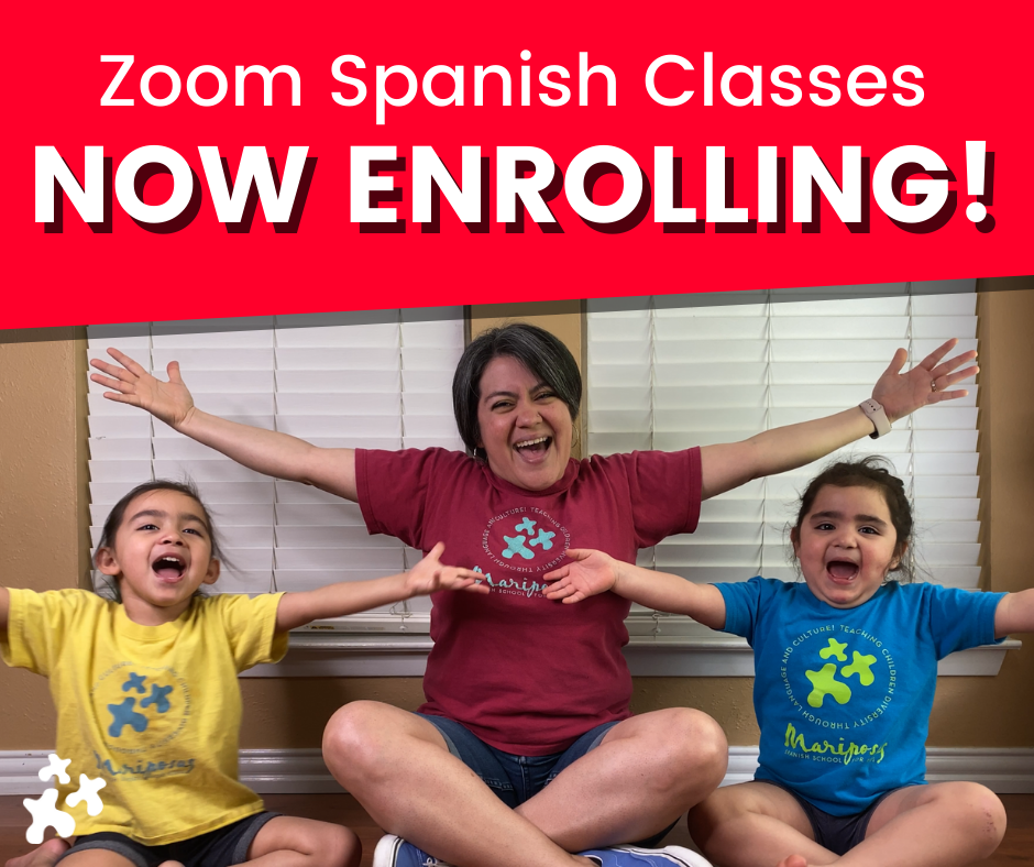 Zoom Spanish Classes for Kids NOW ENROLLING!
