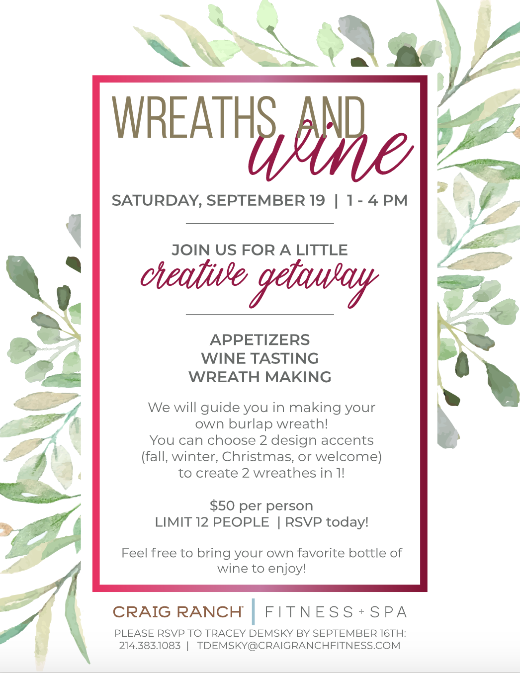 Wreaths & Wine