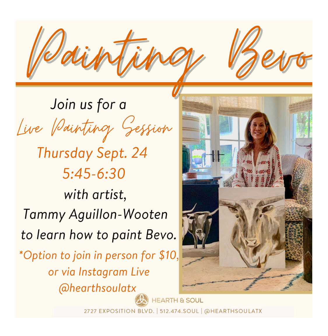 Hearth & Soul presents: Painting Bevo