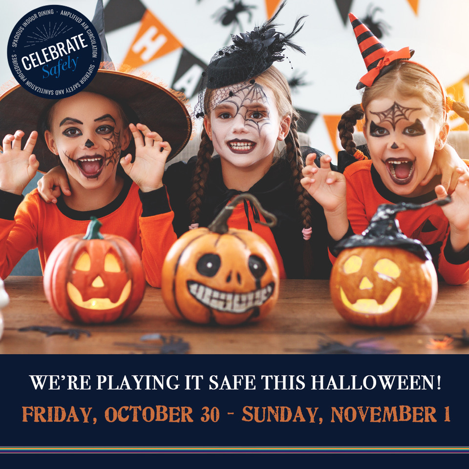 No Tricks Only Treats! We’re Playing it Safe! Halloween at Pinstripes!