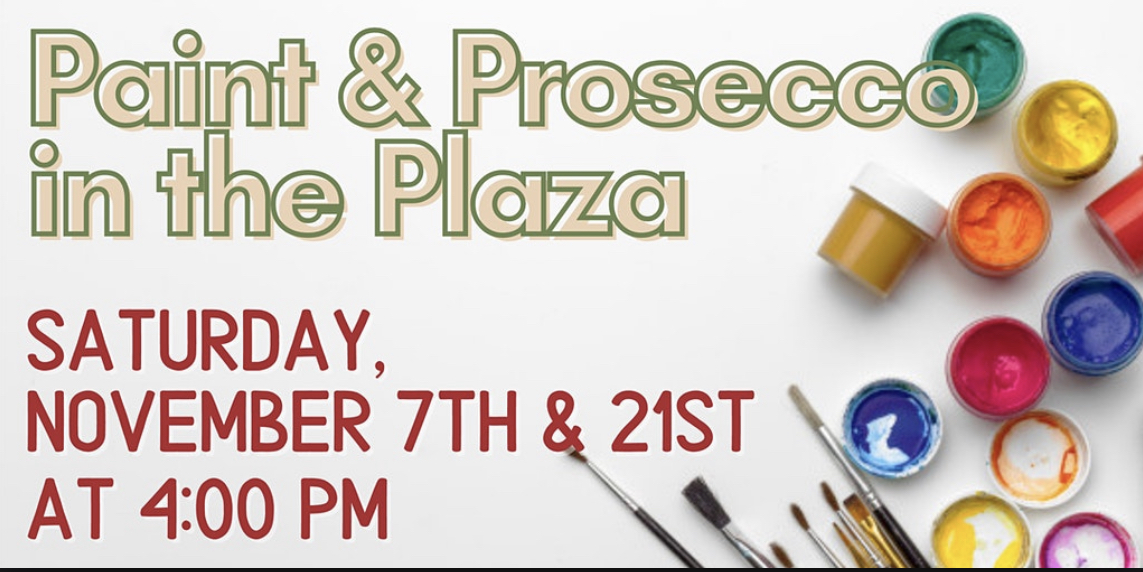 Jasper’s Paint & Prosecco in the Plaza
