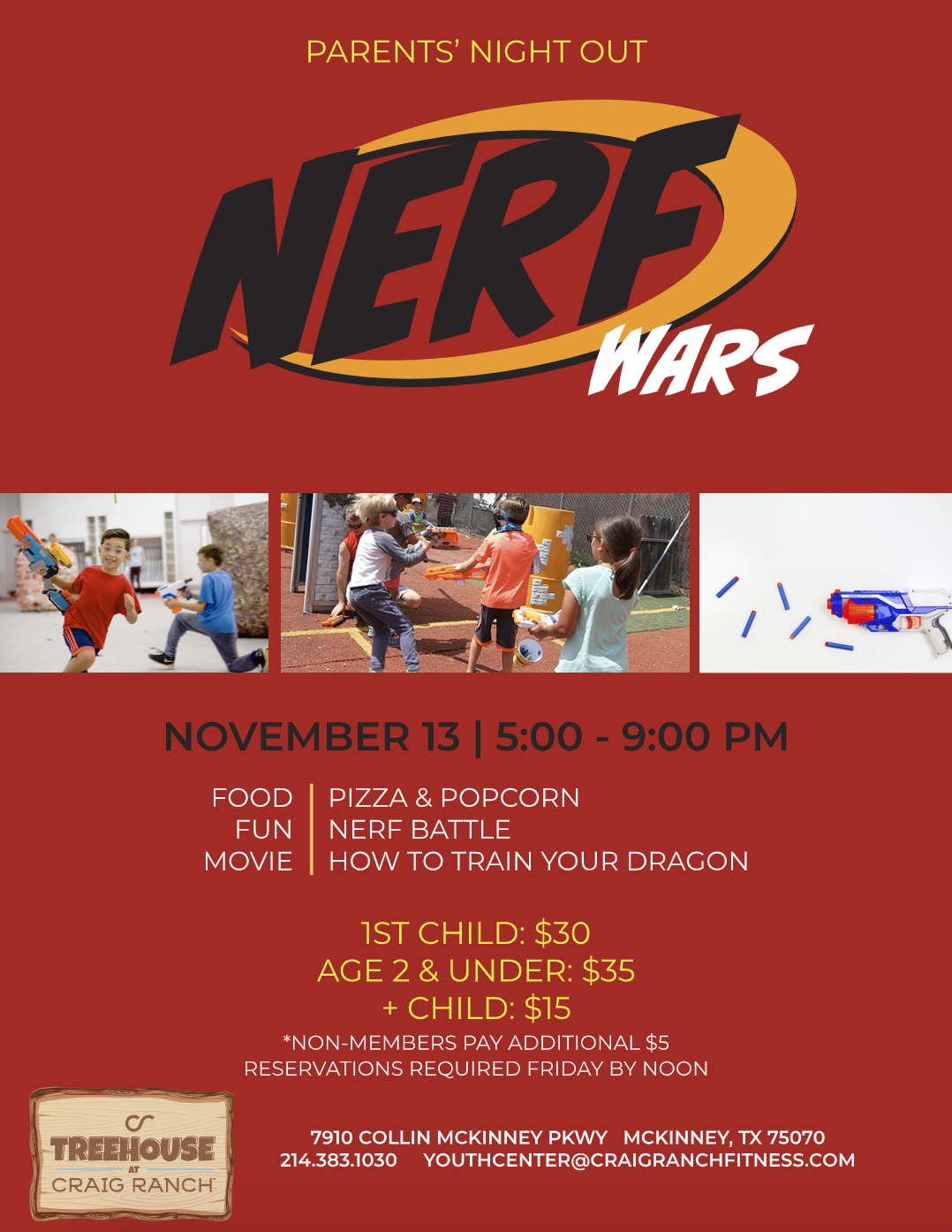 Parents' Night Out: Nerf Wars